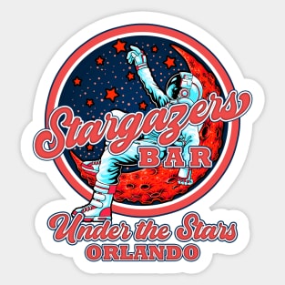 StarGazers Bar Orlando Florida Planet Hollywood Sticker